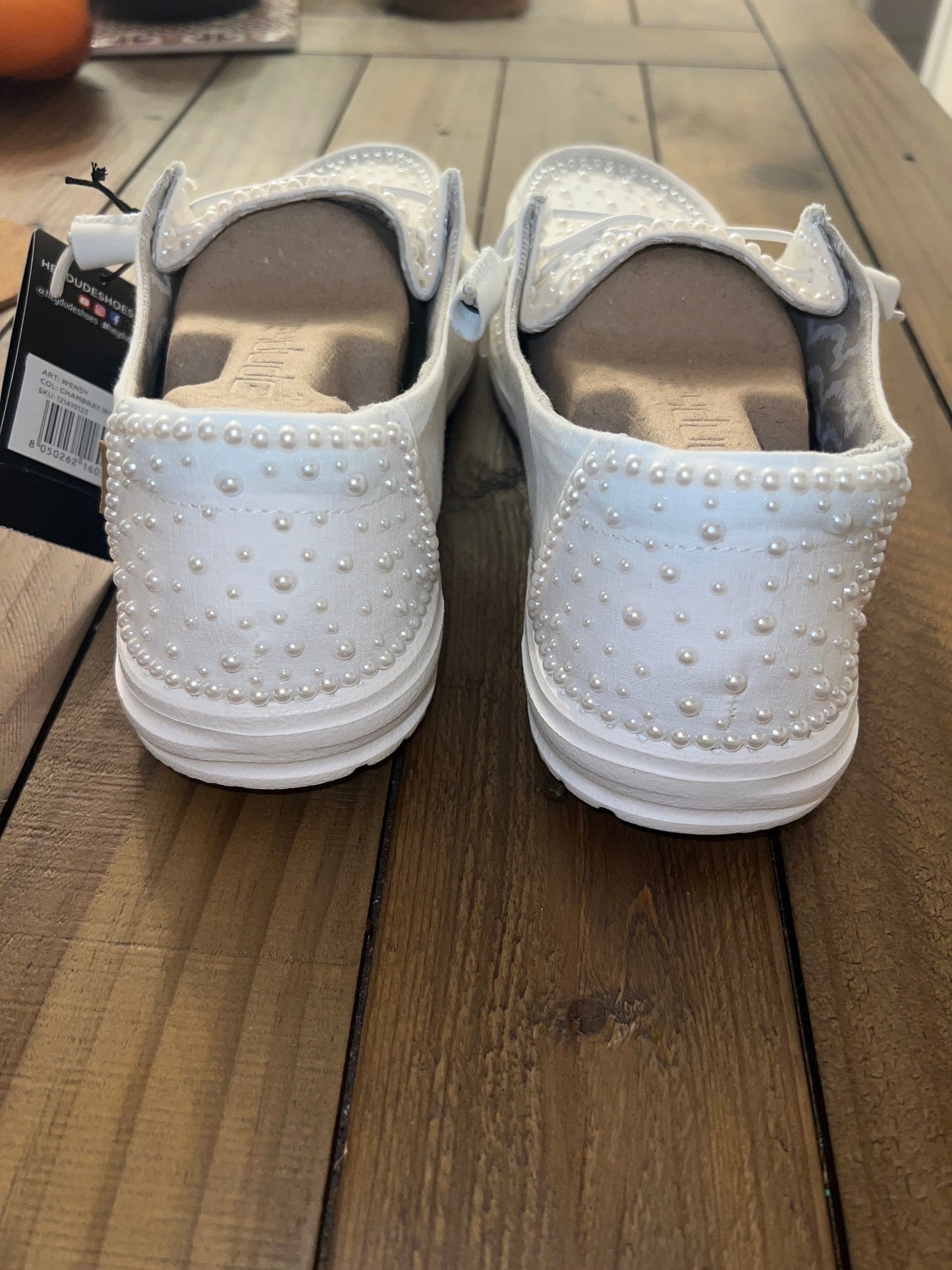 Custom Wedding/Pearl Dude Shoes (smaller pearls) - Perfect Bridal shower gift, Anniversary gift, Christmas Gift, Gift for her, and more!