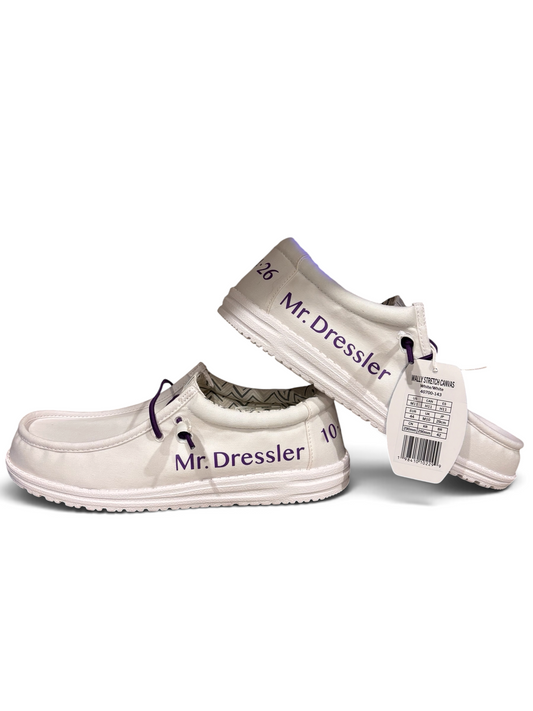 Custom Men’s Wedding Shoes | Personalized Groom Sneakers | White Canvas