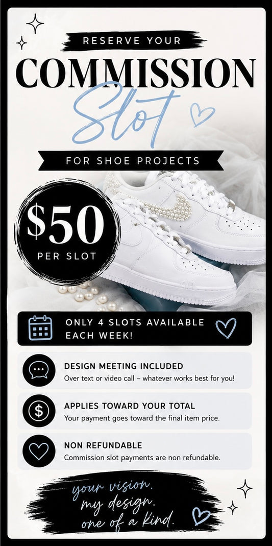 Reserve Your Commission Slot - Custom Shoe