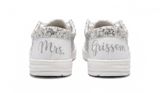 Custom Blinged Bridal Shoes| Luxury Pearl and Rhinestone Wedding Loafer for Bride (Maximum Coverage Edition)