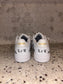 Custom Glitter Bridal Sneakers | Luxury Personalized Wedding Shoes for Bride with or without writting (White Glitter),