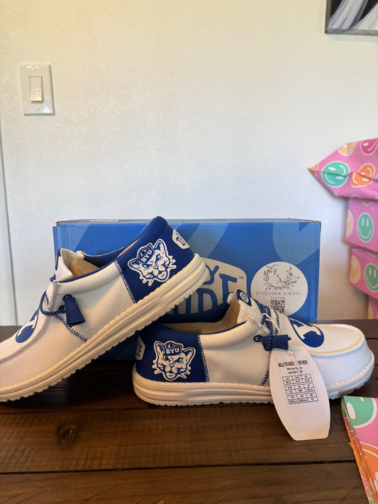 B.Y.U dude shoes - perfect Christmas gift, gift for him, graduation gift, gift for her, birthday gift, anniversary gift & more!