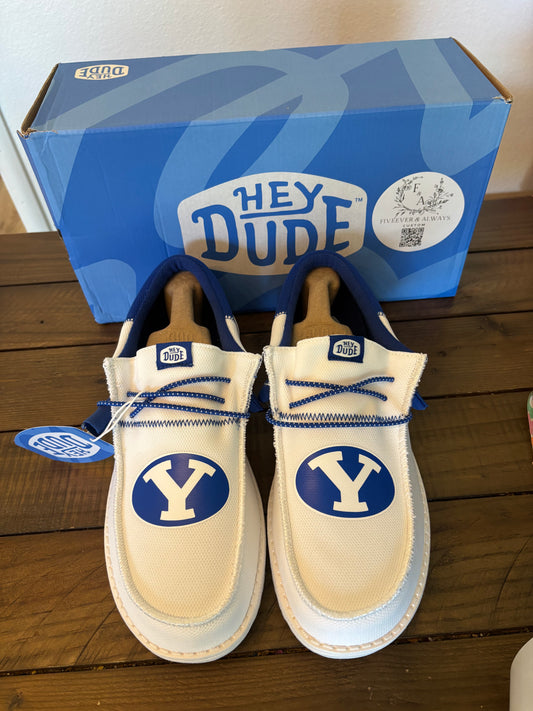 B.Y.U dude shoes - perfect Christmas gift, gift for him, graduation gift, gift for her, birthday gift, anniversary gift & more!