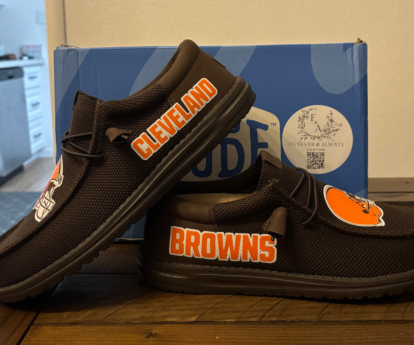 Browns Dude Shoes (Brown)- perfect Christmas gift, gift for him, graduation gift, gift for her, birthday gift, anniversary gift & more!
