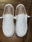 Custom Pearl & Rhinestone / Wedding Dude Shoes - Smaller Pearls