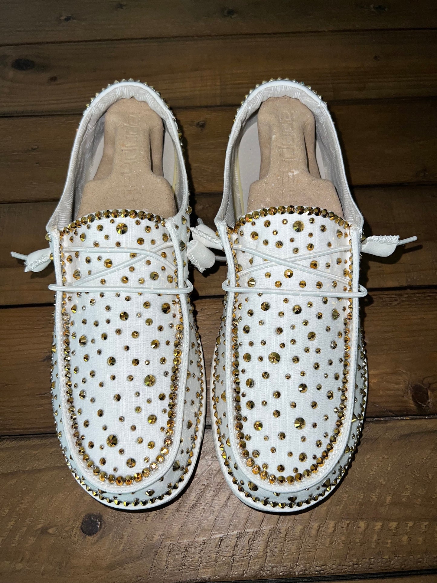 Custom Rhinestone Bling Dude Shoes