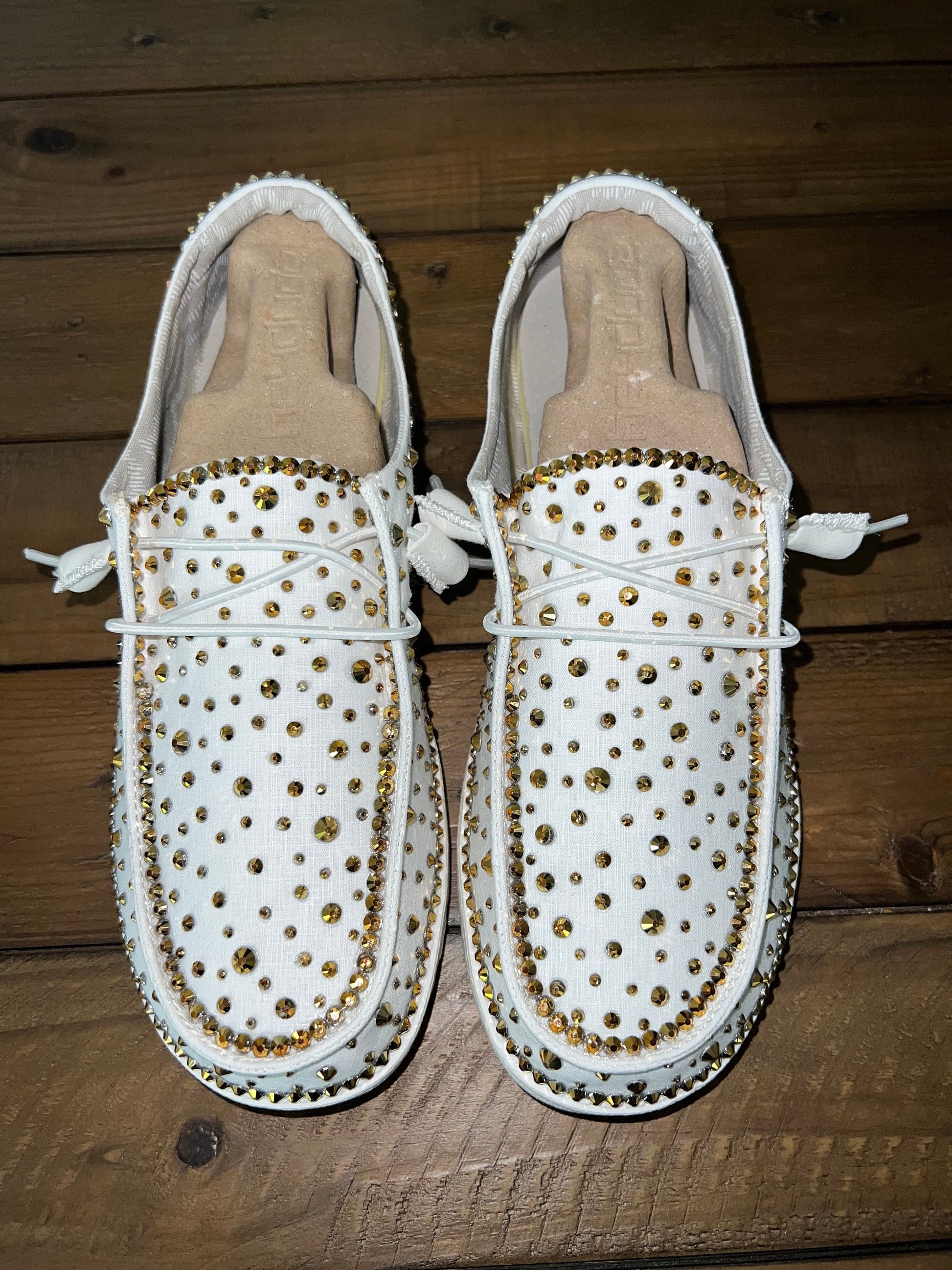 Custom Rhinestone Bling Dude Shoes