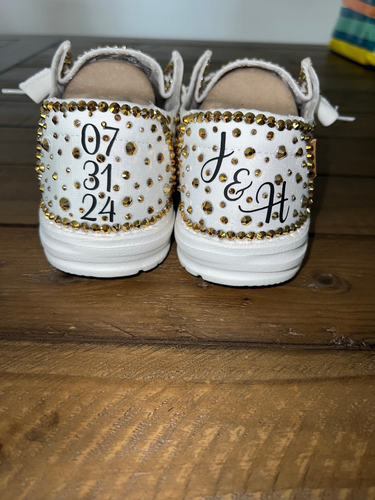 Custom Rhinestone Bling Dude Shoes