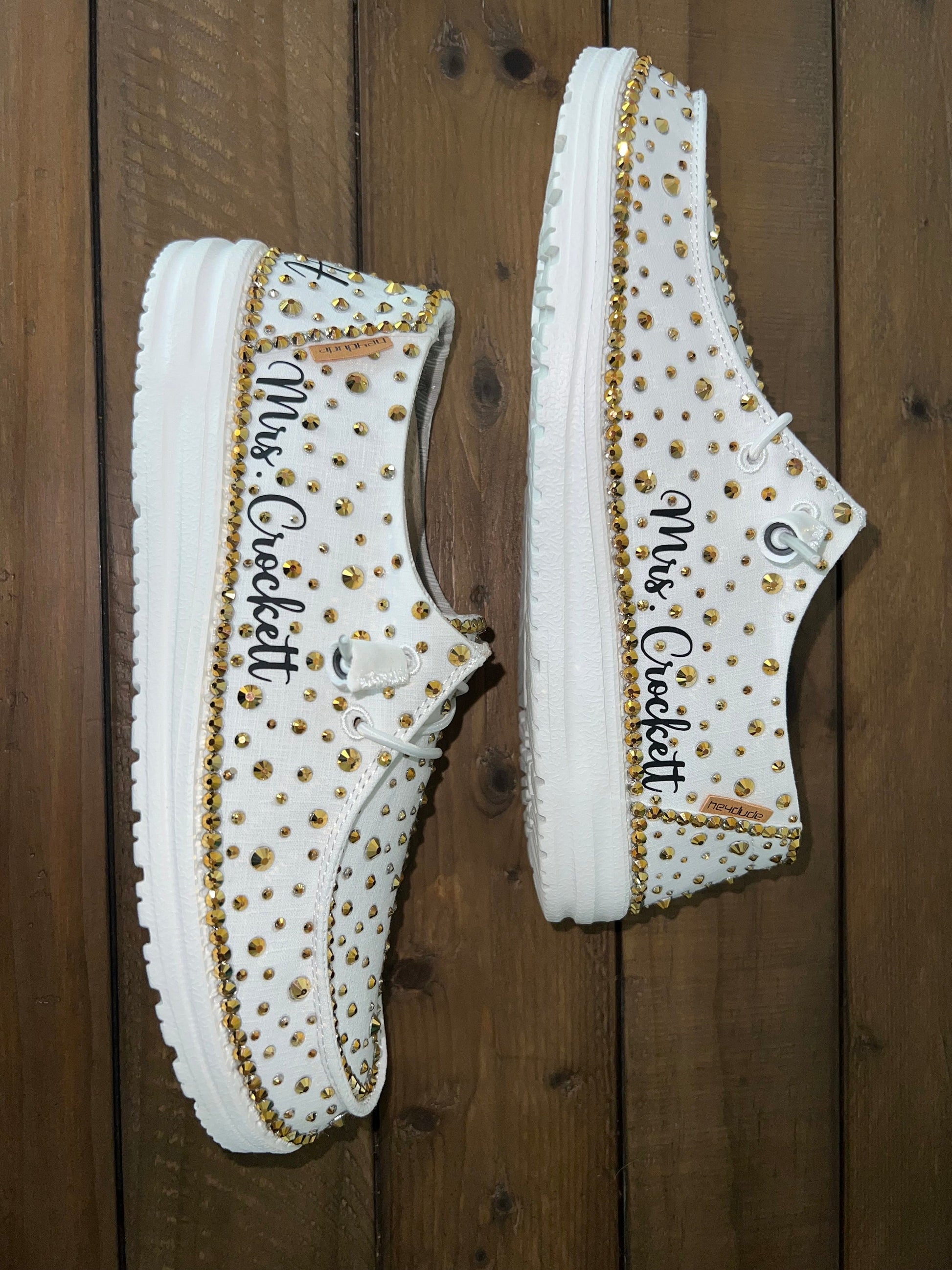 Custom Rhinestone Bling Dude Shoes