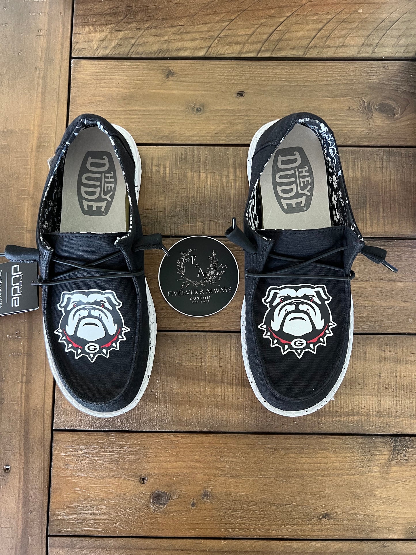 Custom Bulldog Dude Shoes - perfect Christmas gift, gift for him, graduation gift, gift for her, birthday gift, anniversary gift & more!