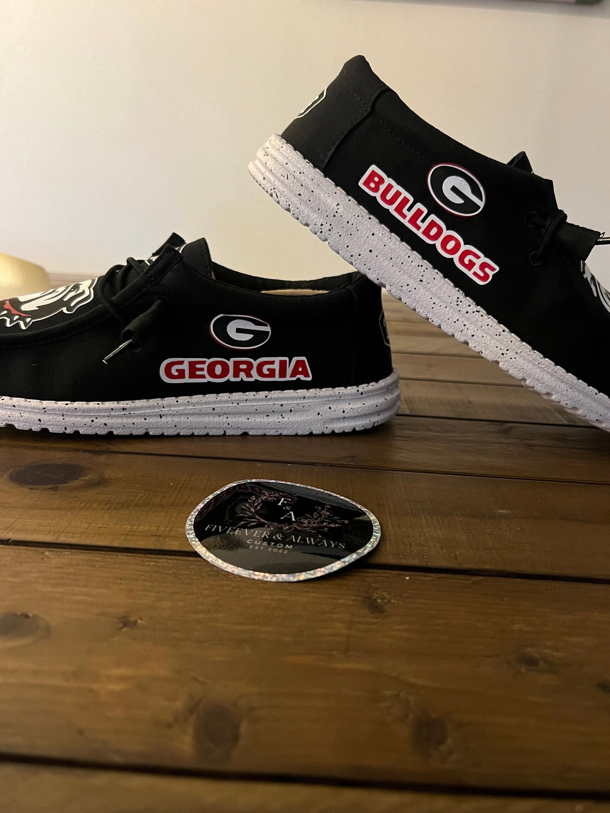 Custom Bulldog Dude Shoes - perfect Christmas gift, gift for him, graduation gift, gift for her, birthday gift, anniversary gift & more!