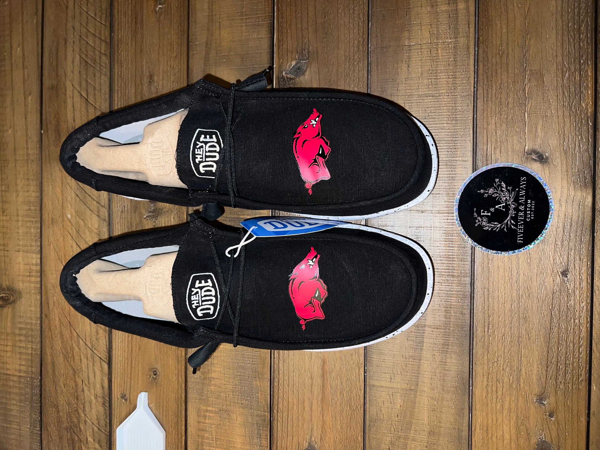 University logo HeyDude Shoes- You Choose! perfect Christmas gift, birthday gift, graduation gift, anniversary gift, tailgates & more :)