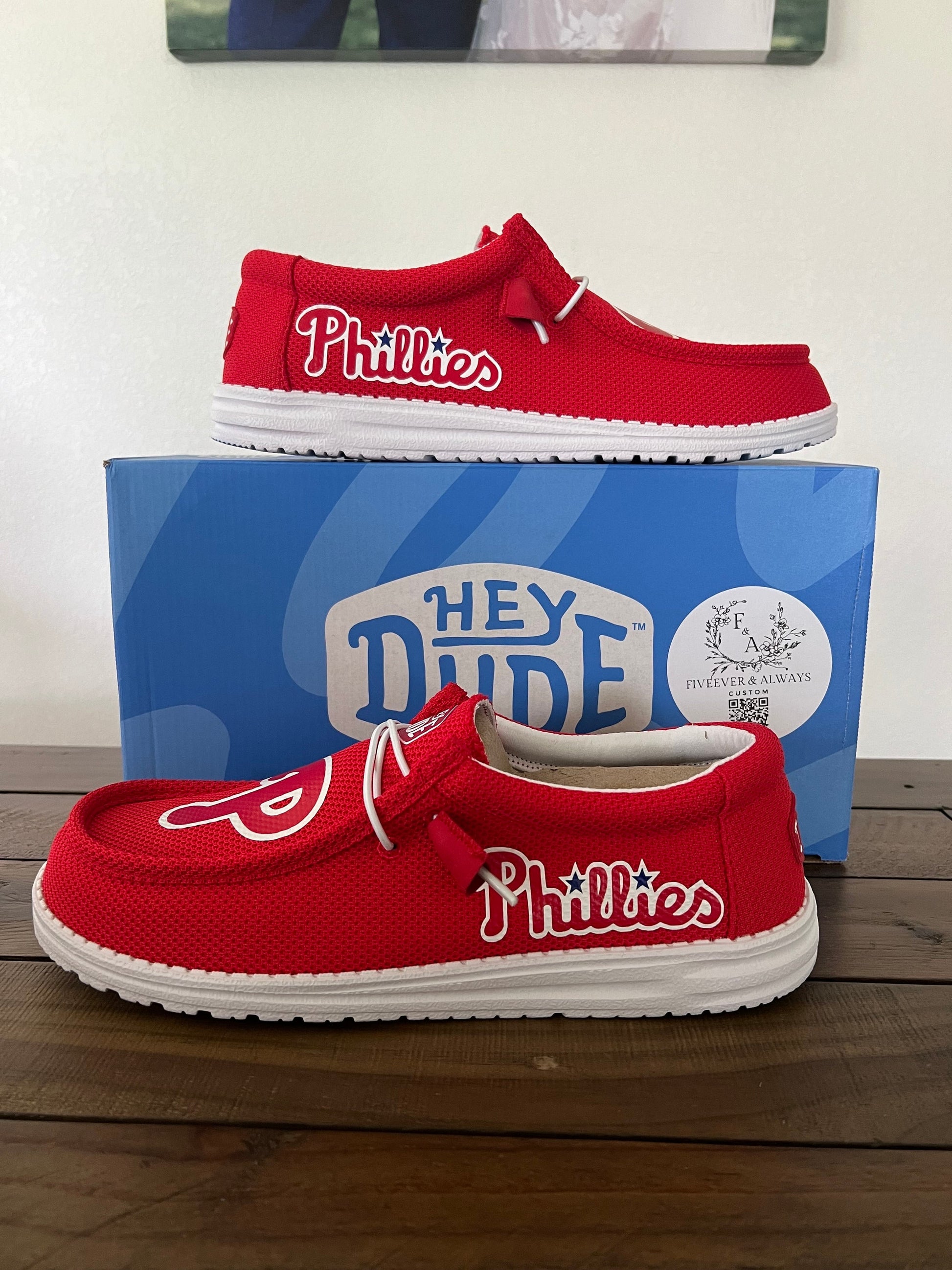 Baseball logo HeyDude Shoes- You Choose! These are perfect for Christmas gift, birthday gift, graduation gift, anniversary gifts & more!