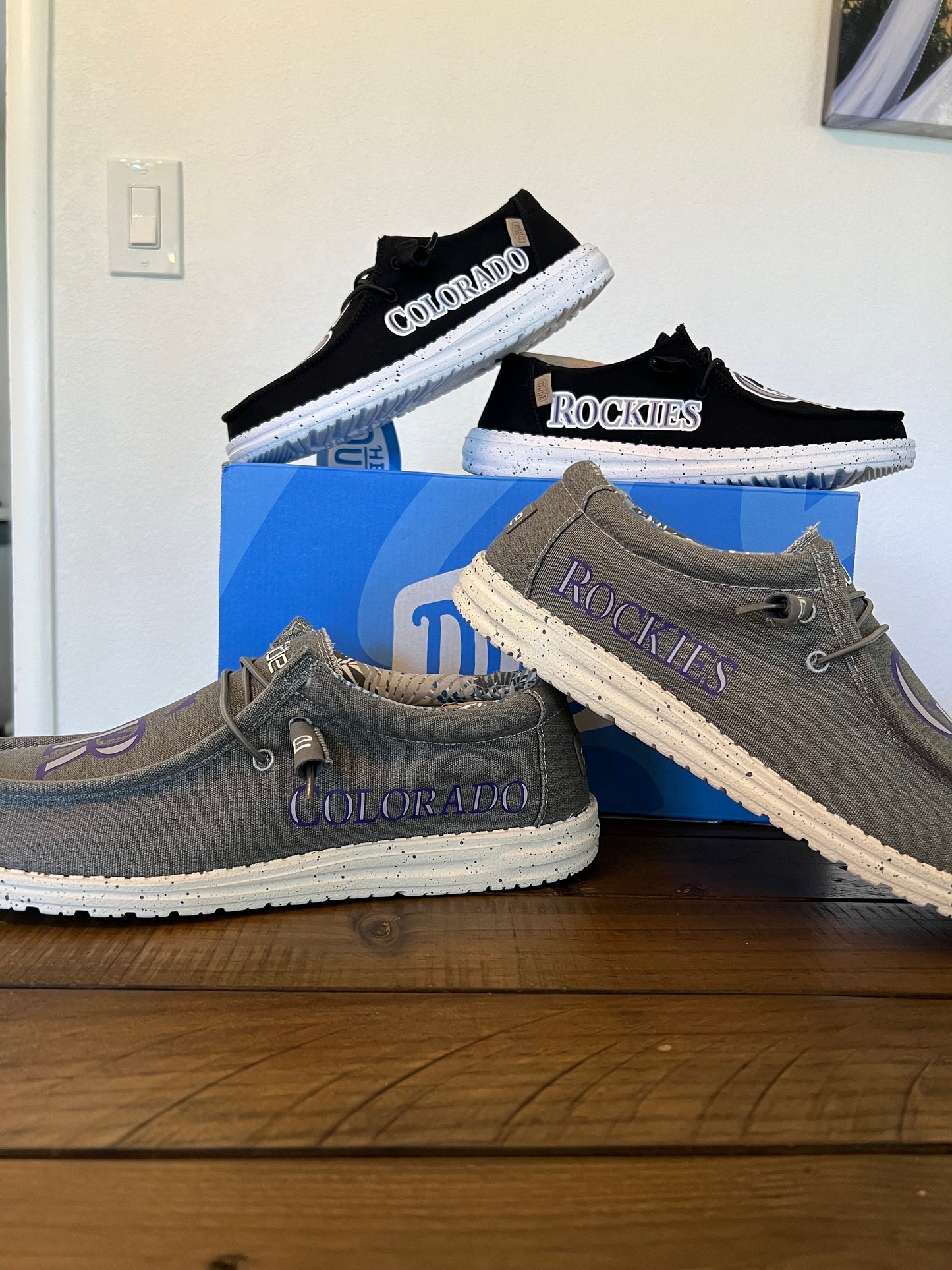 Baseball logo HeyDude Shoes- You Choose! These are perfect for Christmas gift, birthday gift, graduation gift, anniversary gifts & more!