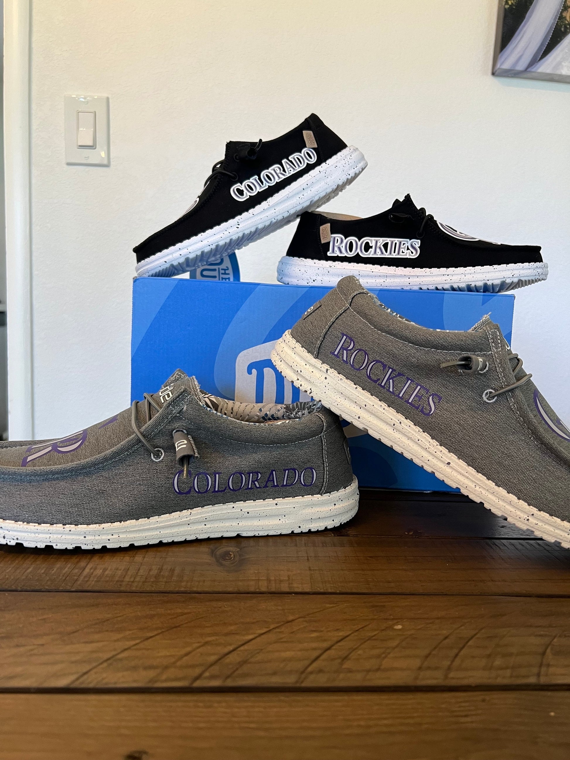 Baseball logo HeyDude Shoes- You Choose! These are perfect for Christmas gift, birthday gift, graduation gift, anniversary gifts & more!