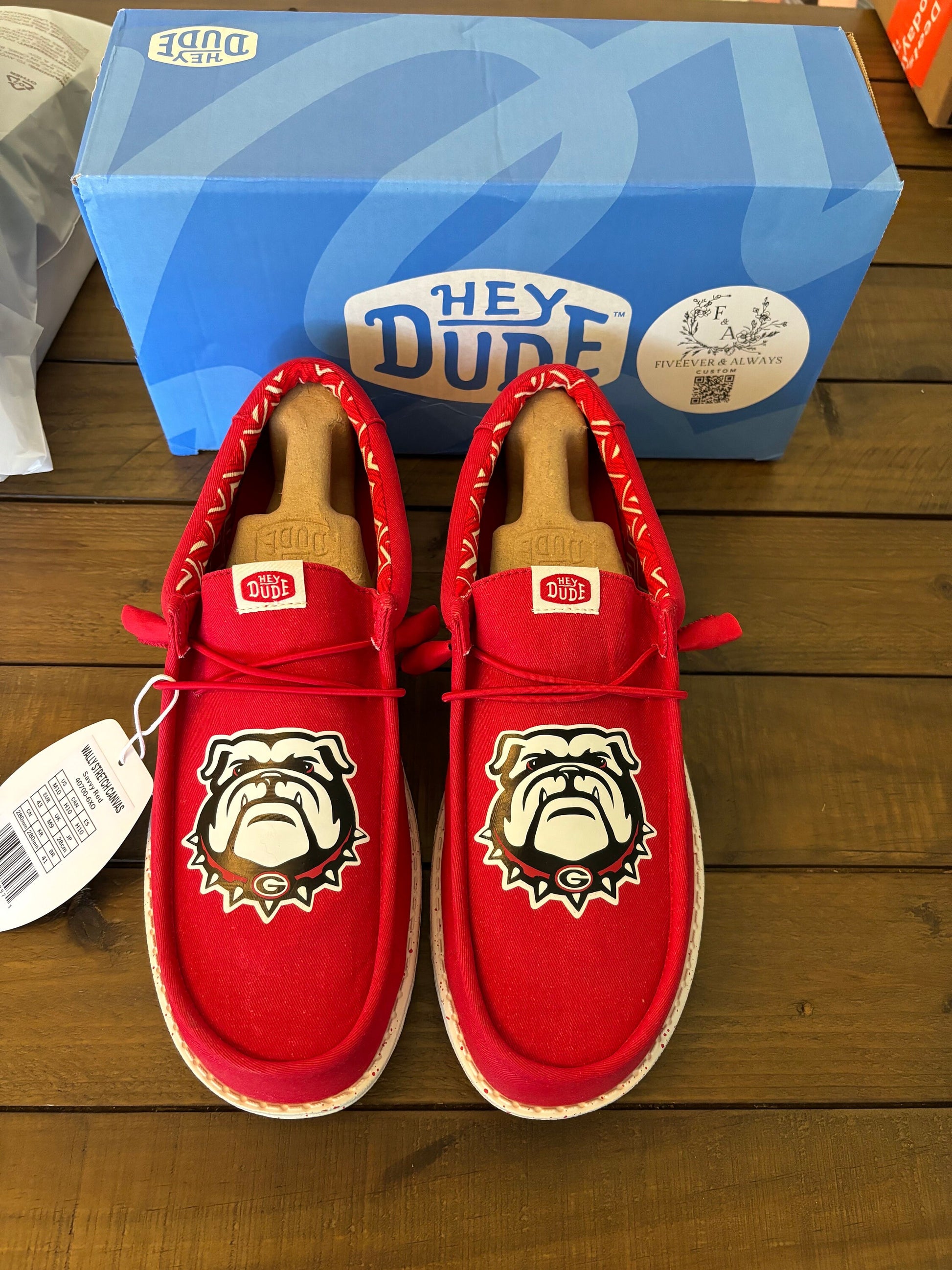Custom Bulldog Dude Shoes - perfect Christmas gift, gift for him, graduation gift, gift for her, birthday gift, anniversary gift & more!