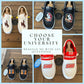 University logo HeyDude Shoes- You Choose! perfect Christmas gift, birthday gift, graduation gift, anniversary gift, tailgates & more :)