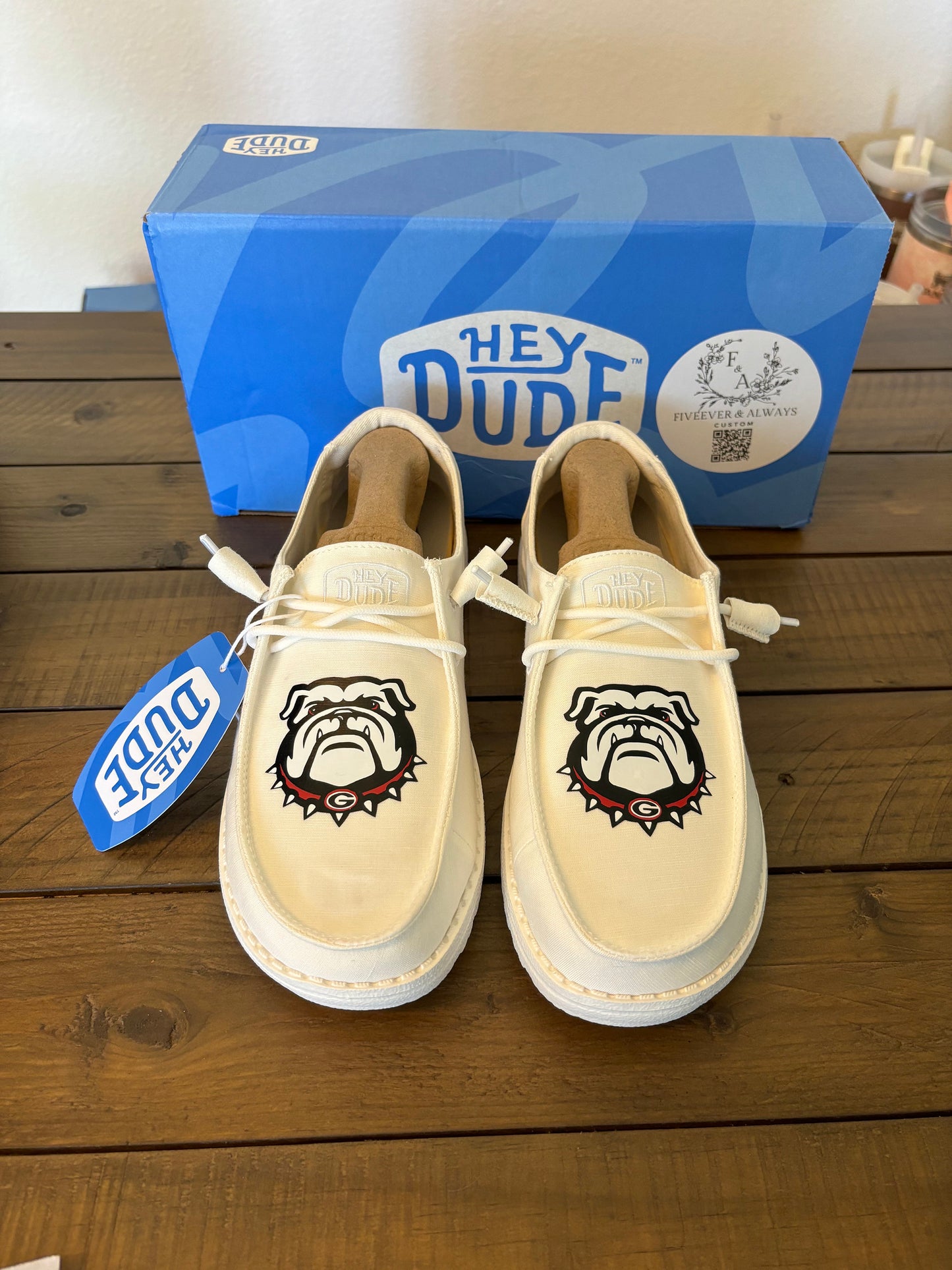 Custom Bulldog Dude Shoes - perfect Christmas gift, gift for him, graduation gift, gift for her, birthday gift, anniversary gift & more!