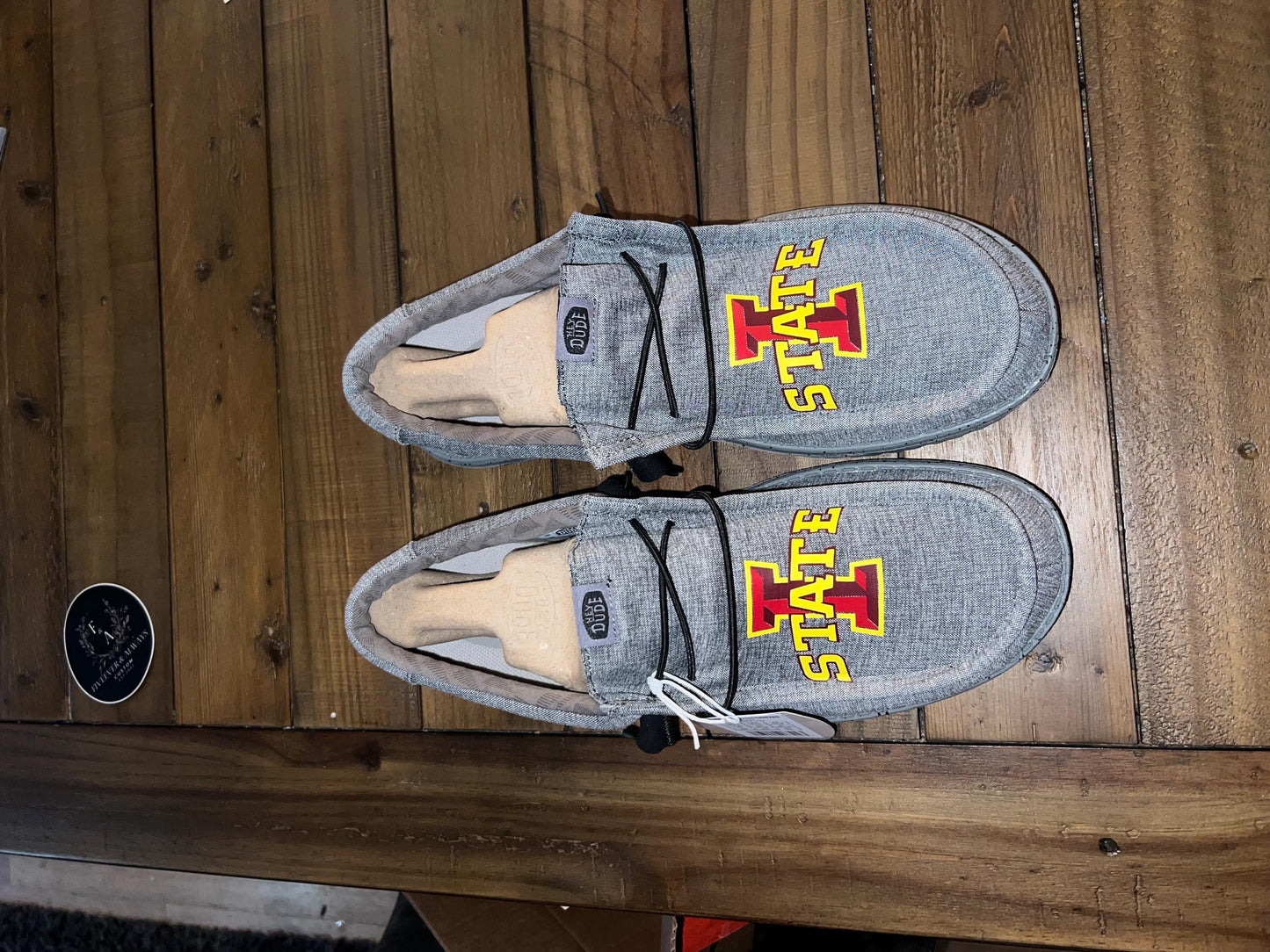 University logo HeyDude Shoes- You Choose! perfect Christmas gift, birthday gift, graduation gift, anniversary gift, tailgates & more :)