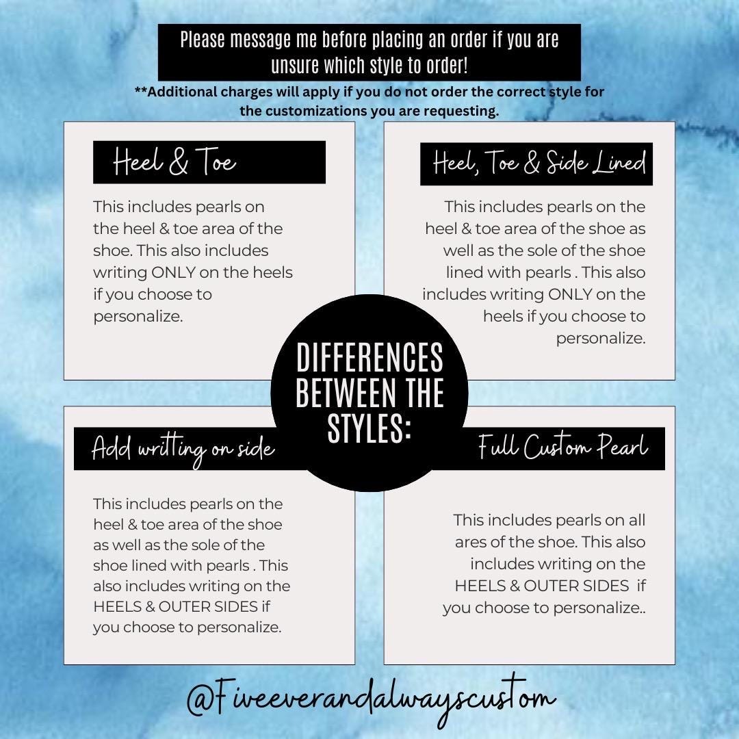 Custom Wedding / Pearl Wendy Rise Dude Shoes - Larger Pearls