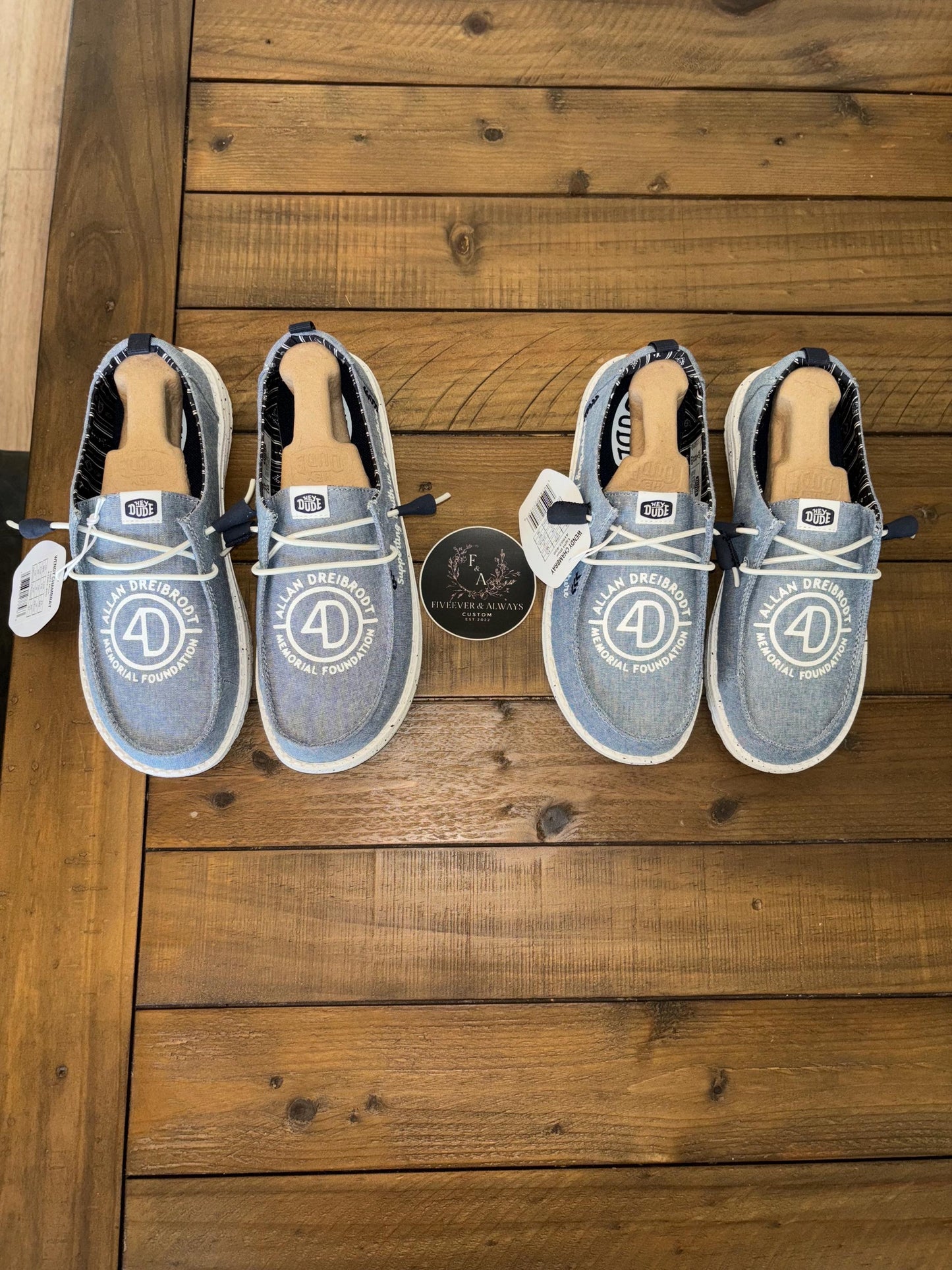 Custom Logo HeyDudes - Great gift for him, Groom Gift, Fathers day gift, Christmas gift, birthday gift, anniversary gift for him, & more