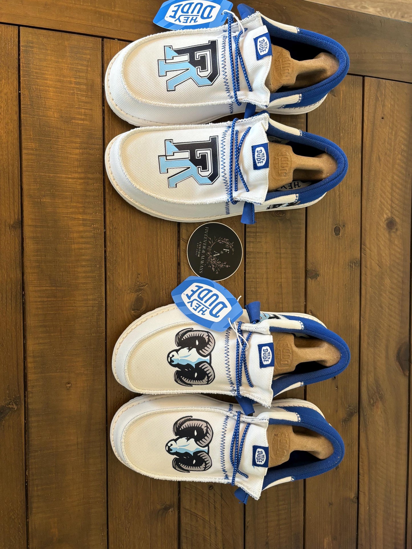 Custom Logo HeyDudes - Great gift for him, Groom Gift, Fathers day gift, Christmas gift, birthday gift, anniversary gift for him, & more