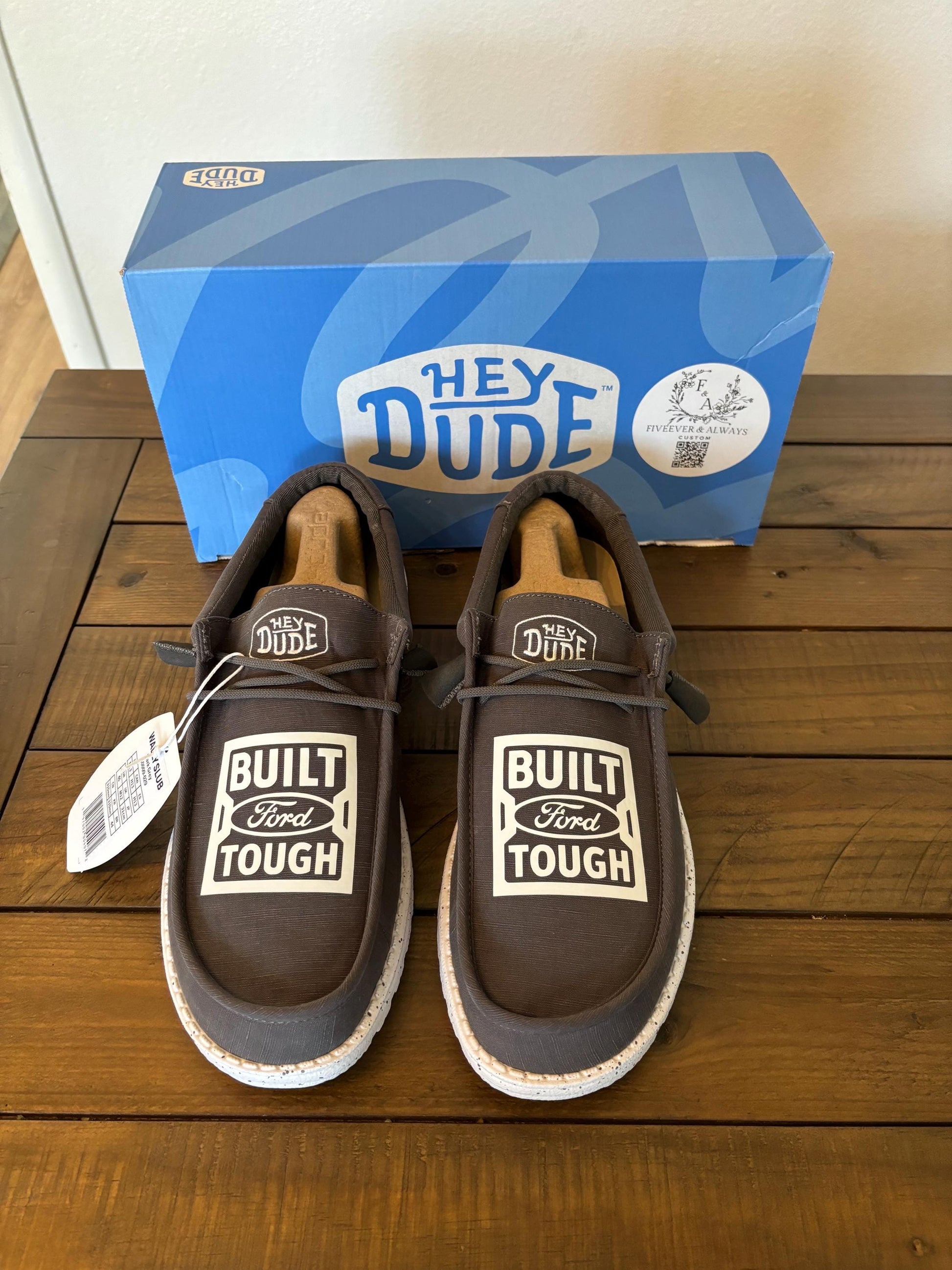 Custom Logo HeyDudes - Great gift for him, Groom Gift, Fathers day gift, Christmas gift, birthday gift, anniversary gift for him, & more