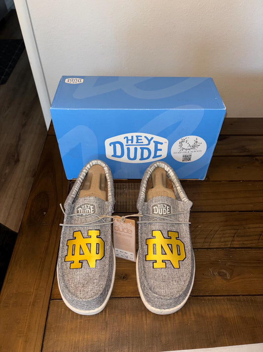 Fighting Irish ND Dude Shoes - perfect Christmas gift, gift for him, graduation gift, gift for her, birthday gift, anniversary gift & more!