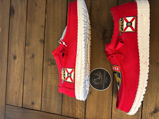 Panthers Hockey Dude Shoe- Great gift for him, Groom Gift, Fathers day gift, Christmas gift, birthday gift, anniversary gift for him, & more