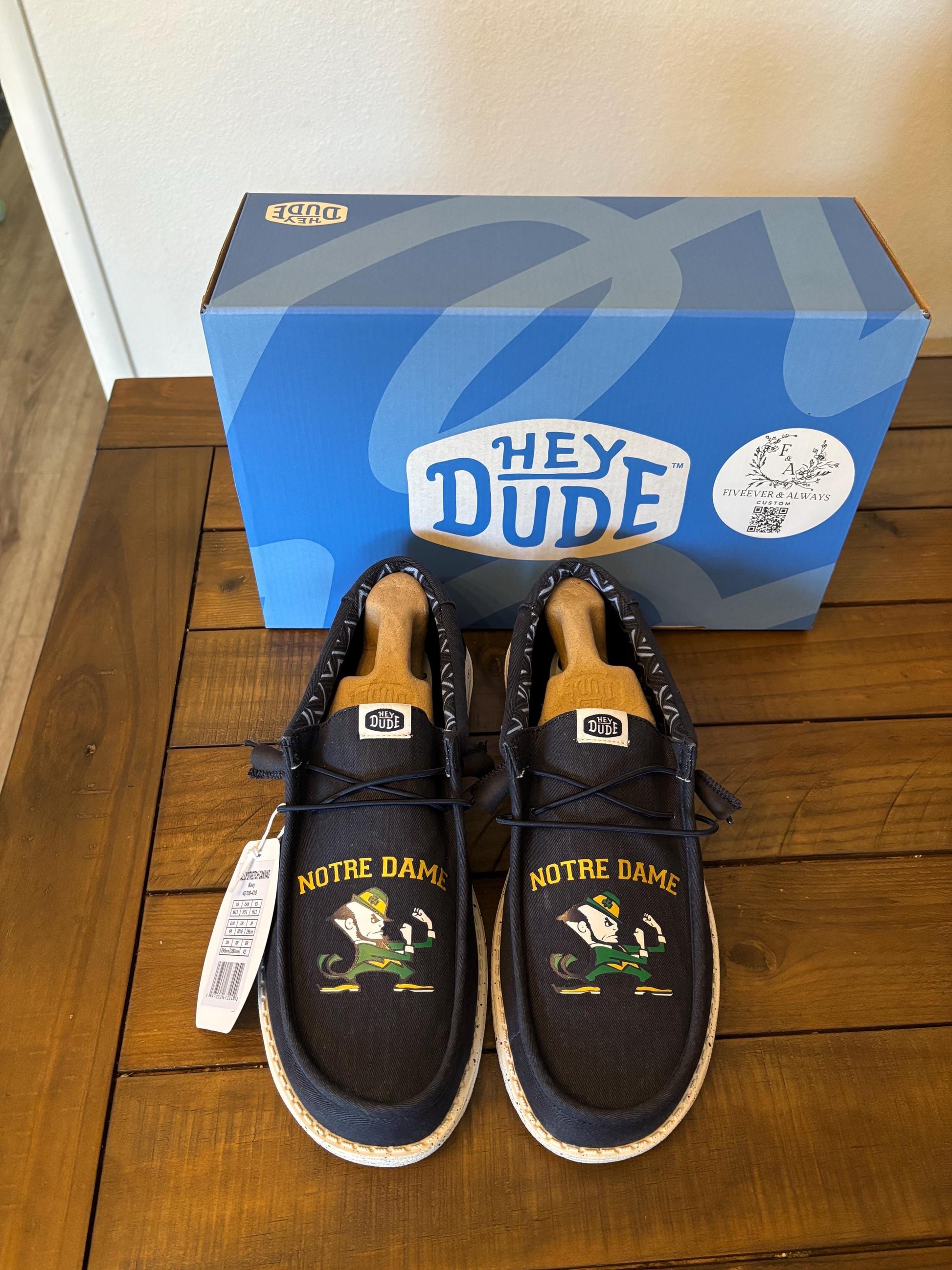 Fighting Irish ND Dude Shoes - perfect Christmas gift, gift for him, graduation gift, gift for her, birthday gift, anniversary gift & more!