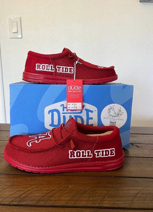 Custom Alabama Dude Shoes - perfect Christmas gift, gift for him, graduation gift, gift for her, birthday gift, anniversary gift & more!