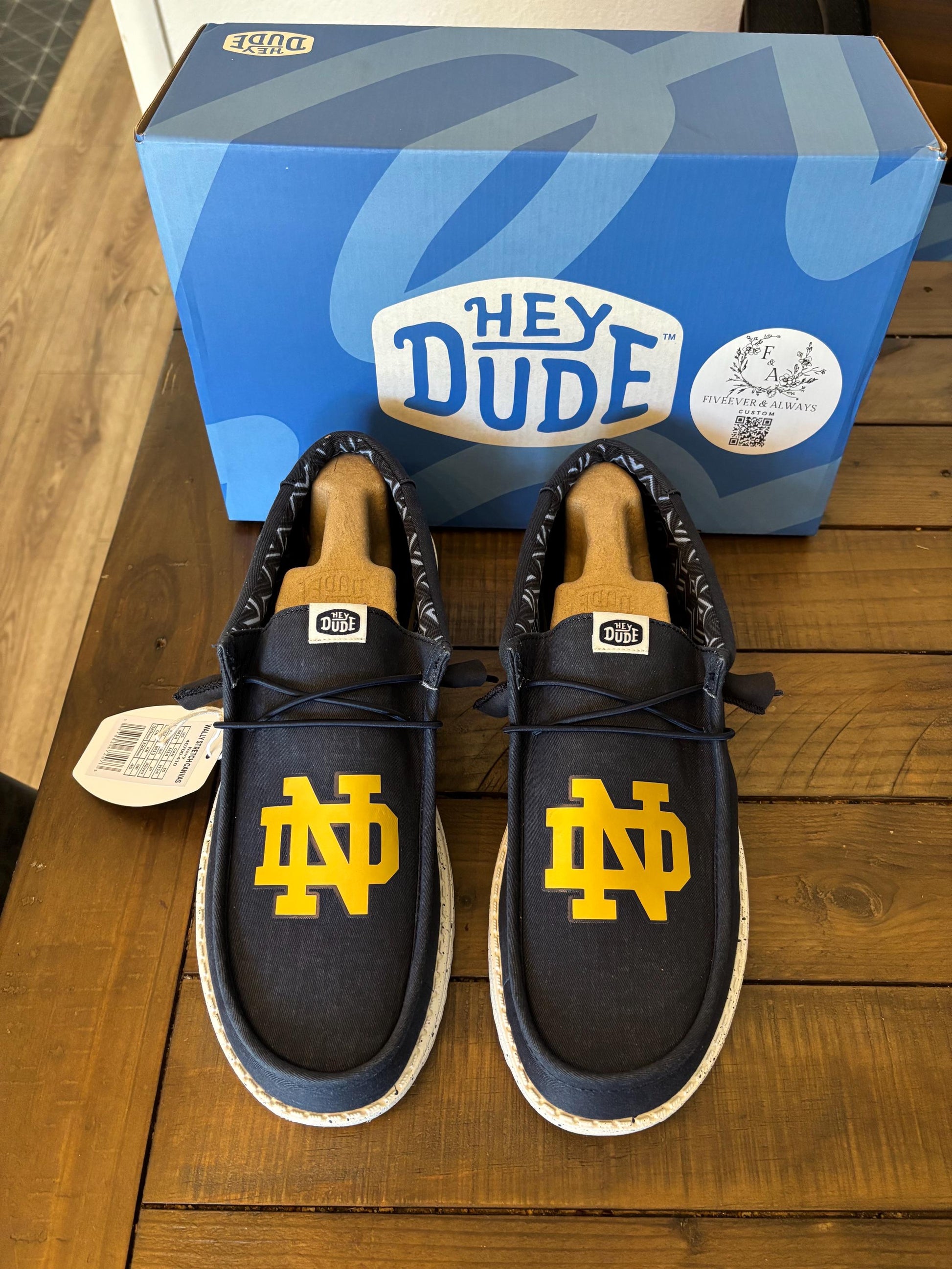 Fighting Irish ND Dude Shoes - perfect Christmas gift, gift for him, graduation gift, gift for her, birthday gift, anniversary gift & more!