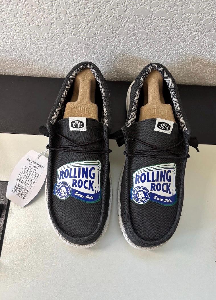 Custom Alcohol Logo HeyDudes - gift for him, Groom Gift, Fathers day gift, Christmas gift, birthday gift, anniversary gift for him, & more