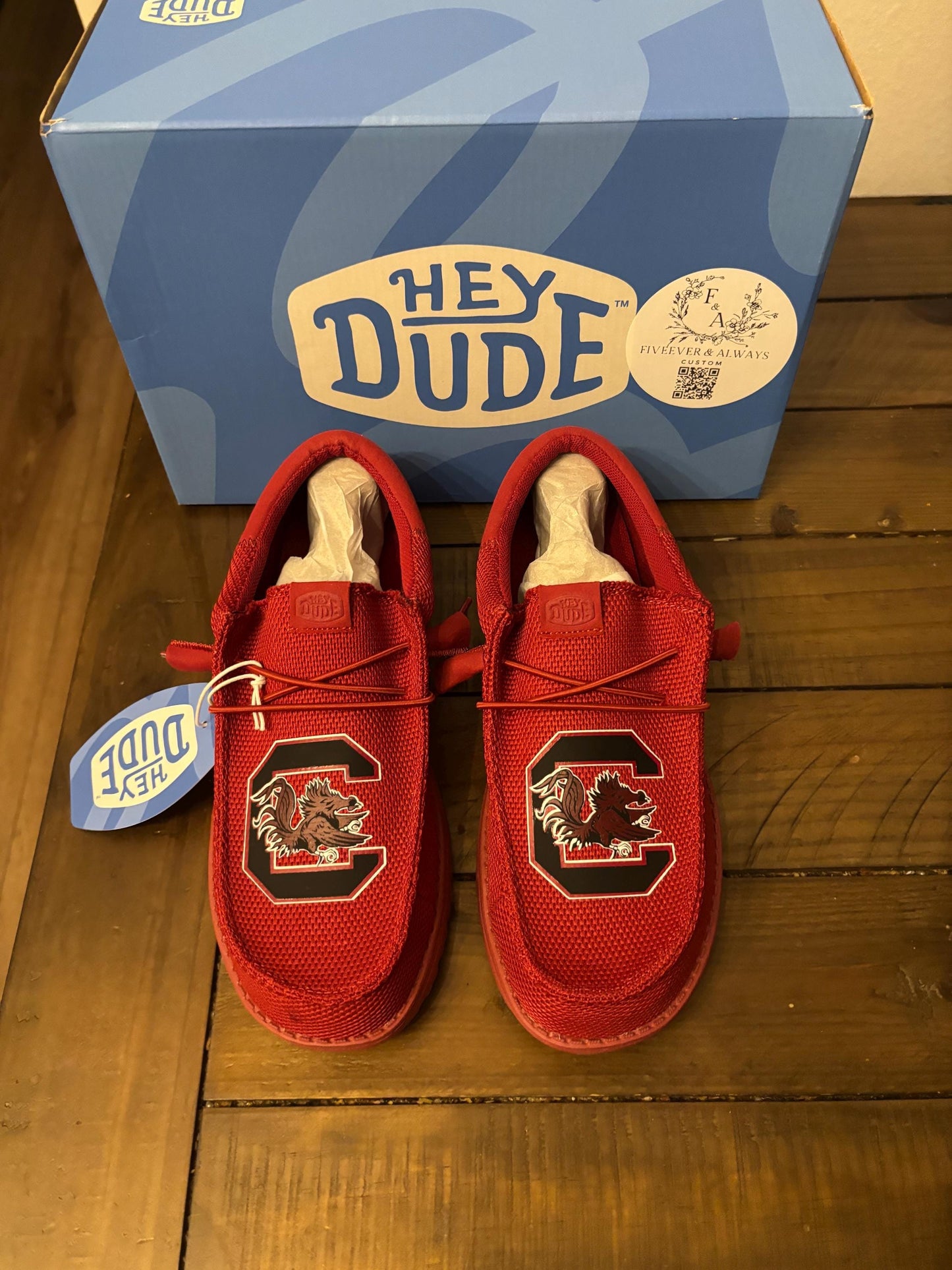Custom Gamecock Dude Shoes - perfect Christmas gift, gift for him, graduation gift, gift for her, birthday gift, anniversary gift & more!