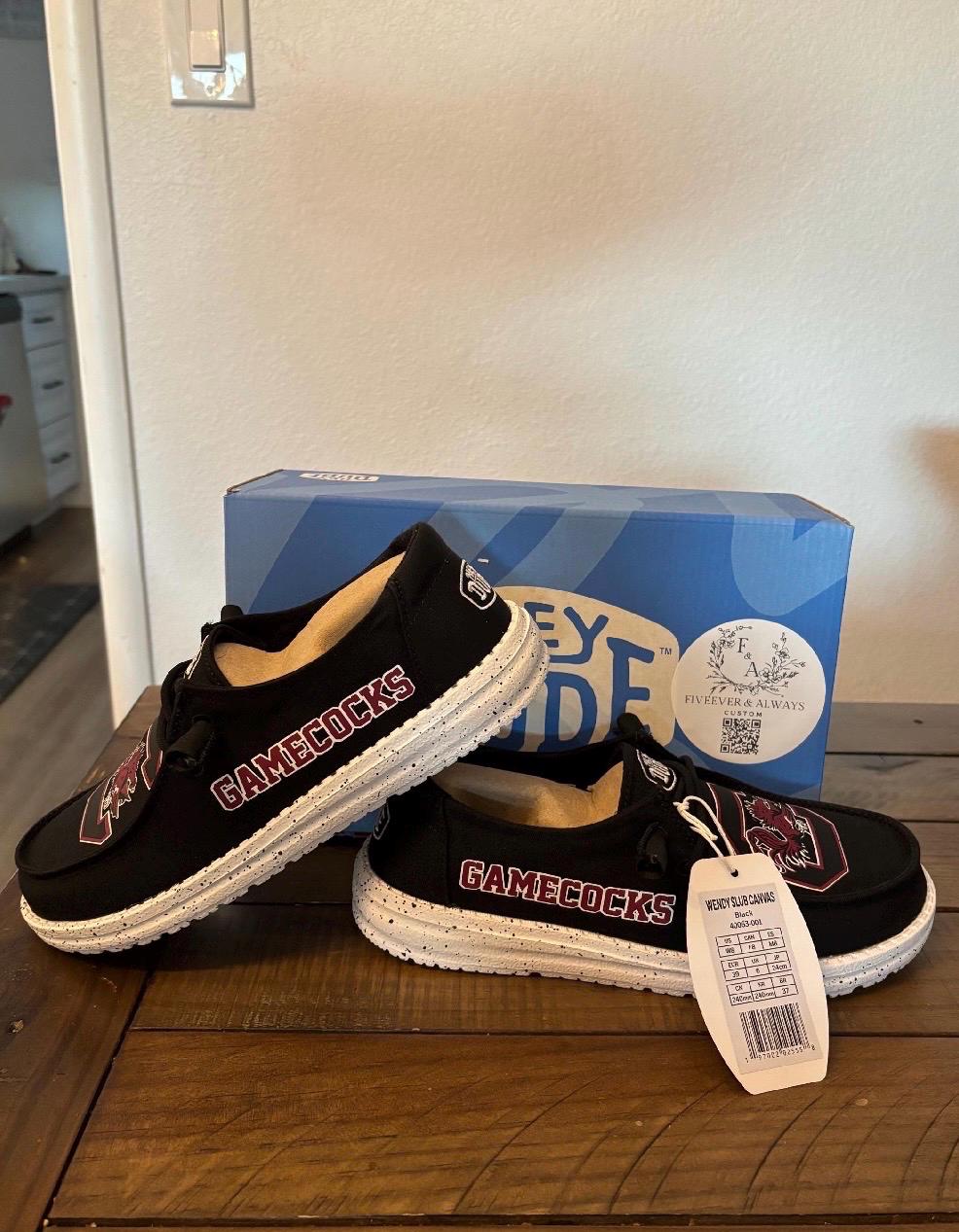 Custom Gamecock Dude Shoes - perfect Christmas gift, gift for him, graduation gift, gift for her, birthday gift, anniversary gift & more!