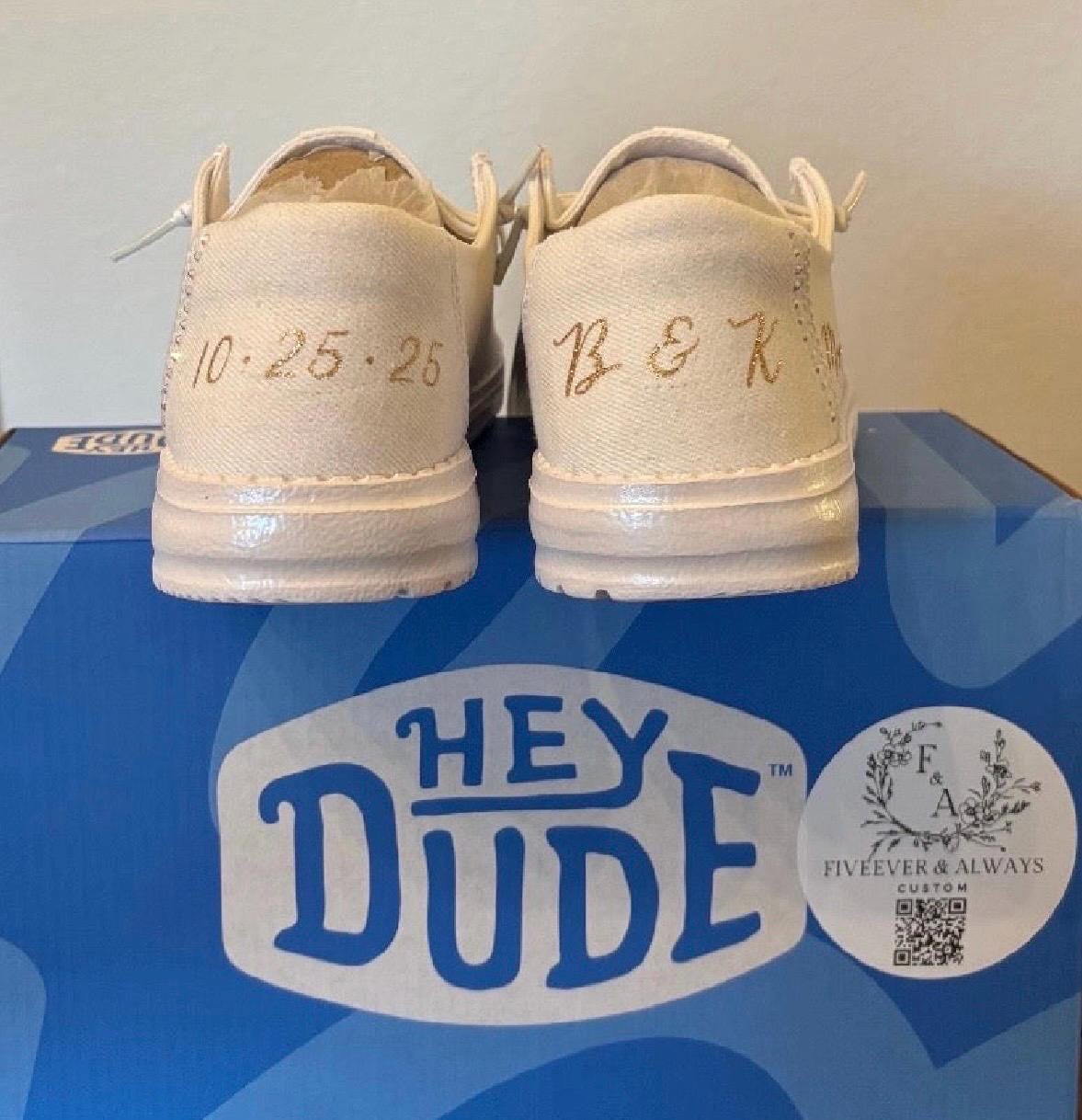 Womens / Wedding Custom Glitter Stardust Dude Shoes - Perfect a Bridal shower gift, Anniversary gift, Christmas Gift, Gift for her.