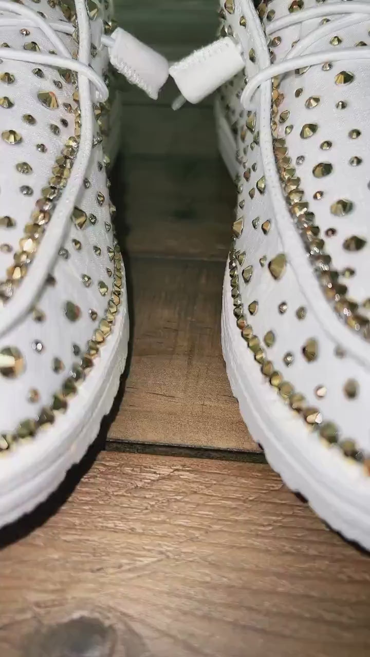 Custom Rhinestone Bling Dude Shoes